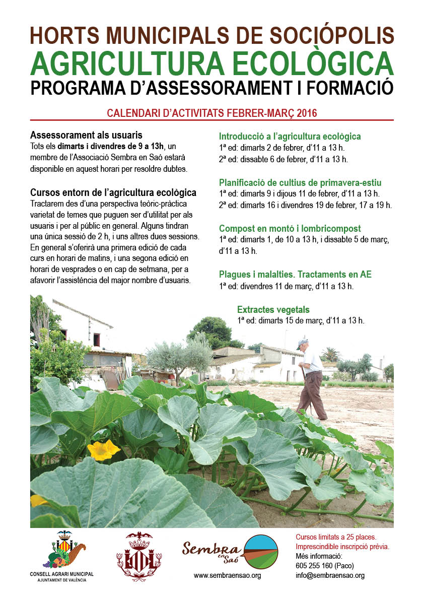 cartell activitats feb-mar 2016